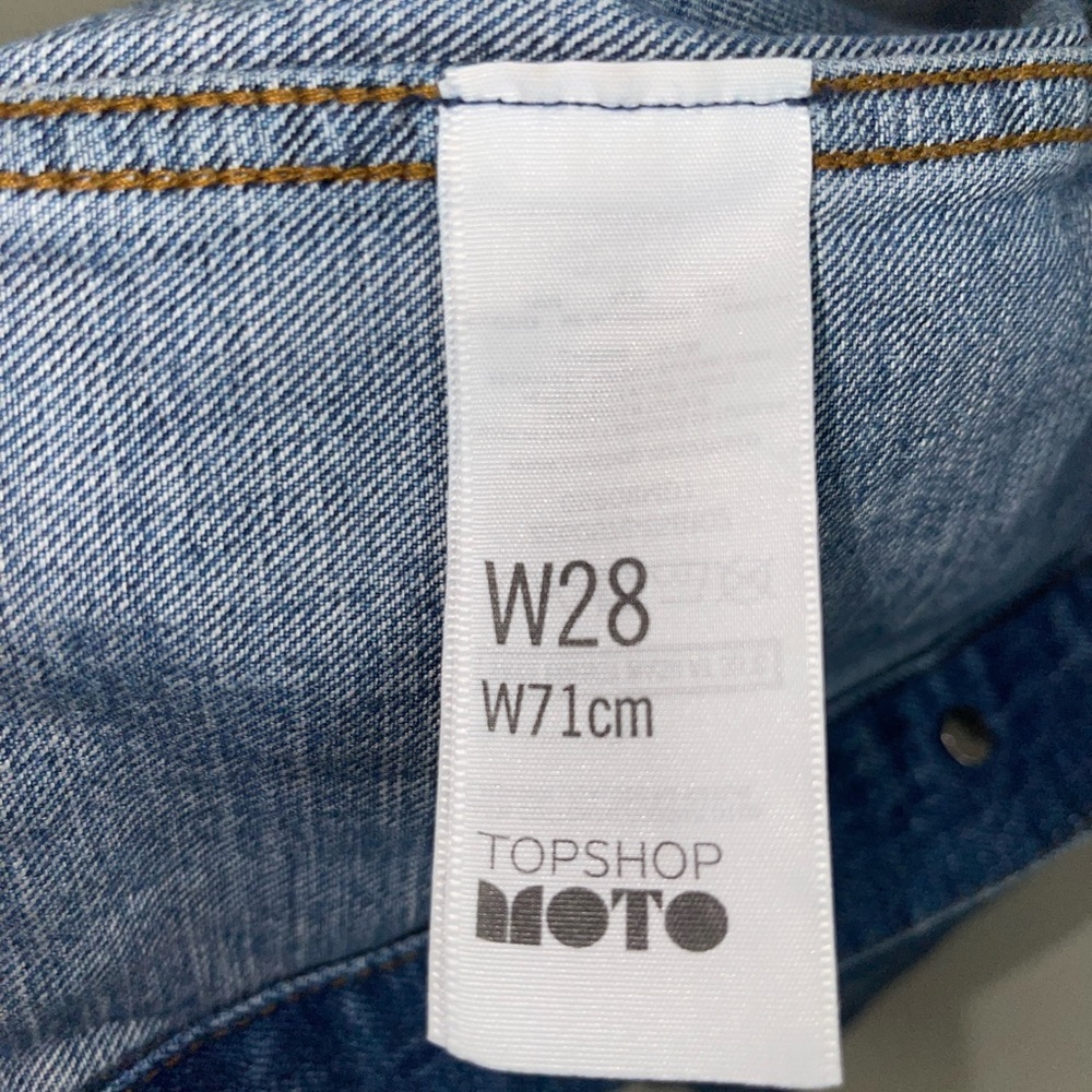 Top shop size 28 mini button denim skirt - Picture 4 of 5